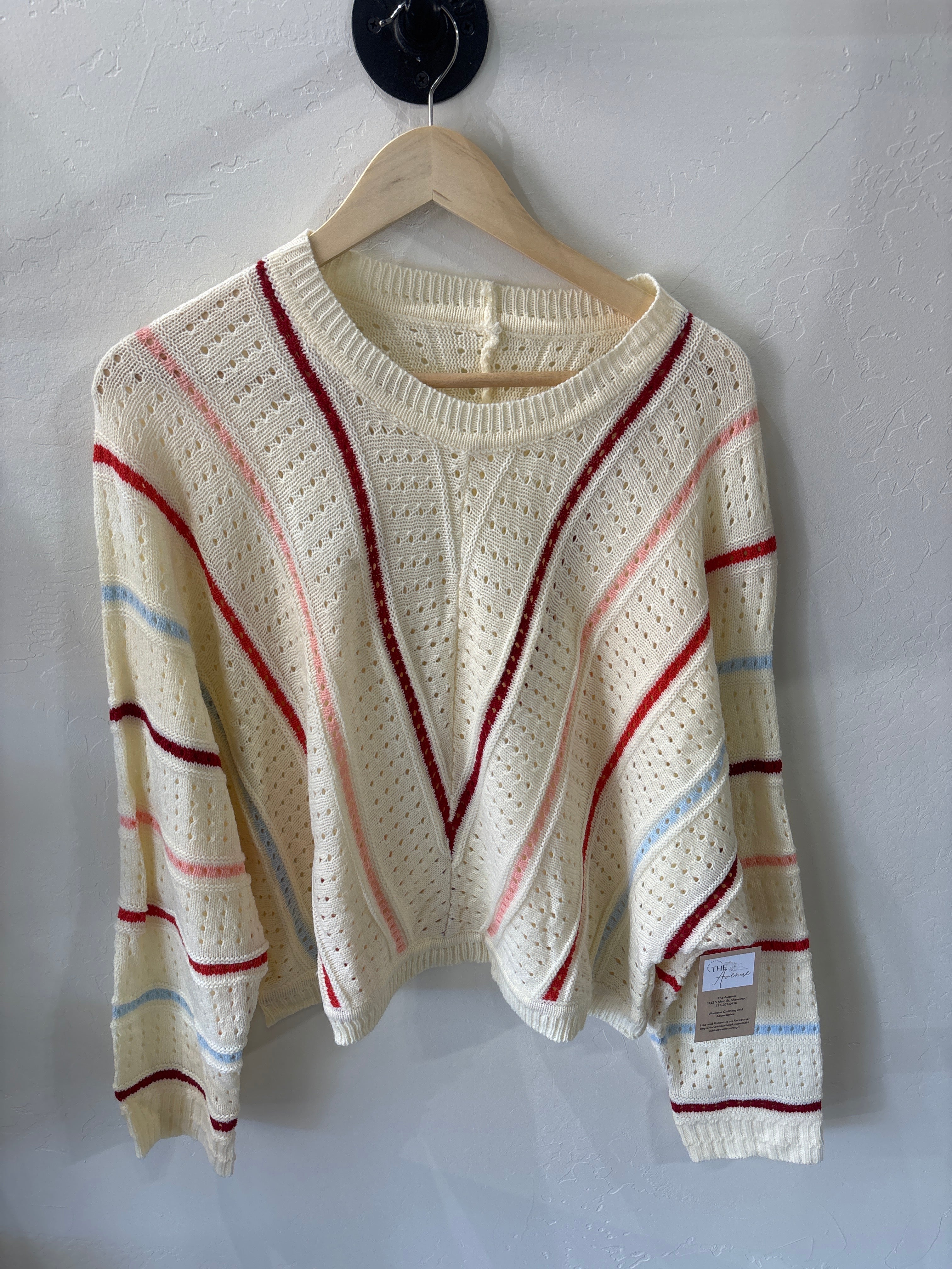 Colorful knit sweater