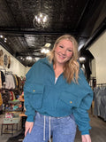 Blue half zip